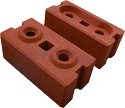 Inter-locking compressed brick system