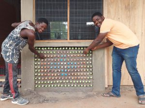 Expirimenting with building with plastic PET bottles