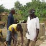Casting concrete for the foundation of The Green Clinic